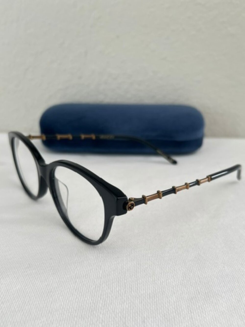 Gucci GG0658OA 001 Black Gold Eyeglasses